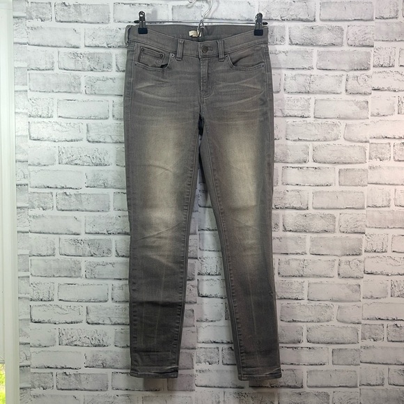 J.Crew Skinny Mid-Rise Style F4484 Gray Wash Jeans 25 - Picture 1 of 7
